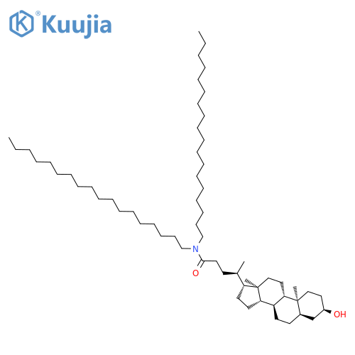 Cholan-24-amide, 3-hydroxy-N,N-dioctadecyl-, (3a,5b)- structure
