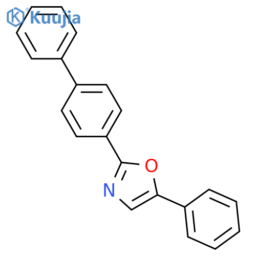 5-phenyl-2-(4-phenylphenyl)-1,3-oxazole structure