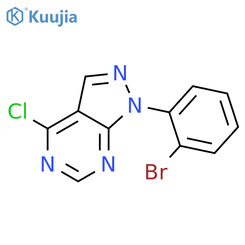 1H-Pyrazolo[3,4-d]pyrimidine, 1-(2-bromophenyl)-4-chloro- structure