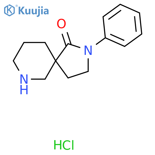 2-phenyl-2,9-diazaspiro[4.5]decan-1-one;hydrochloride structure