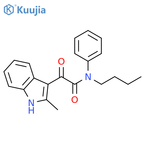 N-butyl-2-(2-methyl-1H-indol-3-yl)-2-oxo-N-phenylacetamide structure