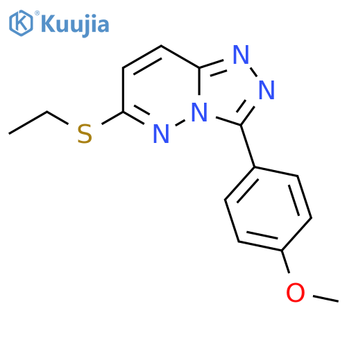 6-(ethylsulfanyl)-3-(4-methoxyphenyl)-1,2,4triazolo4,3-bpyridazine structure