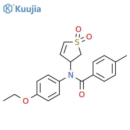 N-(1,1-dioxo-2,3-dihydro-1lambda6-thiophen-3-yl)-N-(4-ethoxyphenyl)-4-methylbenzamide structure