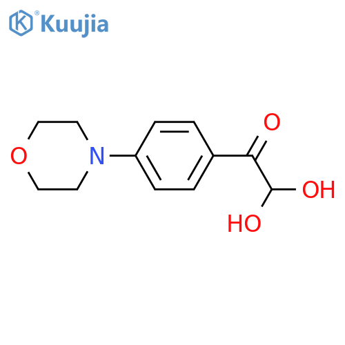 4-Morpholinophenylglyoxal hydrate structure