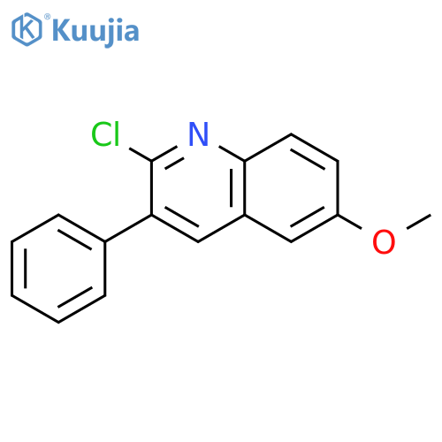2-Chloro-6-methoxy-3-phenylquinoline structure