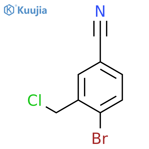 4-Bromo-3-(chloromethyl)benzonitrile structure