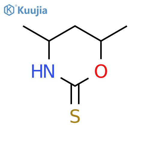 2H-1,3-Oxazine-2-thione, tetrahydro-4,6-dimethyl- structure