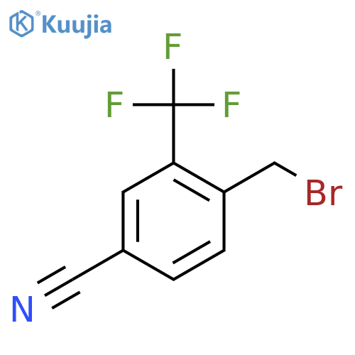 4-(bromomethyl)-3-(trifluoromethyl)Benzonitrile structure