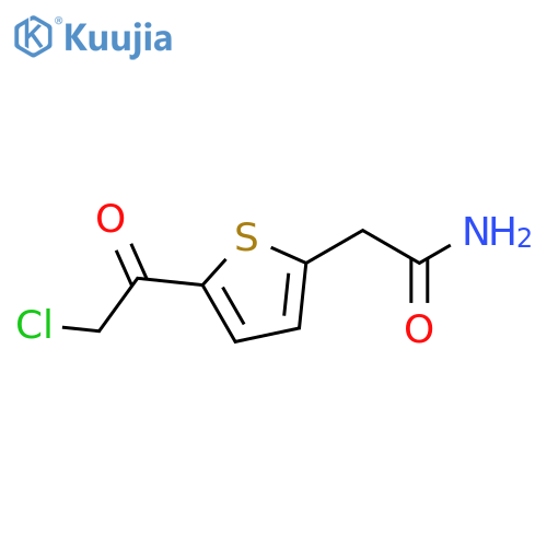 2-5-(2-chloroacetyl)thiophen-2-ylacetamide structure