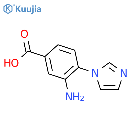 3-amino-4-(1H-imidazol-1-yl)benzoic Acid structure