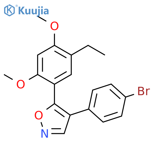 Isoxazole, 4-(4-bromophenyl)-5-(5-ethyl-2,4-dimethoxyphenyl)- structure