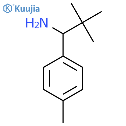 2,2-Dimethyl-1-(4-methylphenyl)propan-1-amine structure