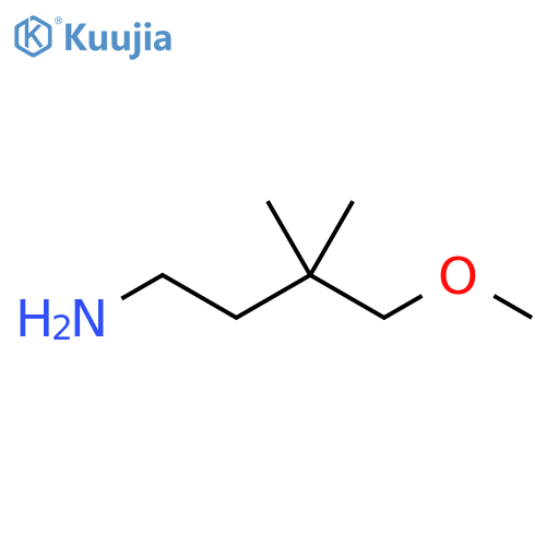 4-methoxy-3,3-dimethylbutan-1-amine structure
