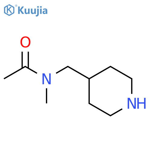Acetamide, N-methyl-N-(4-piperidinylmethyl)- structure