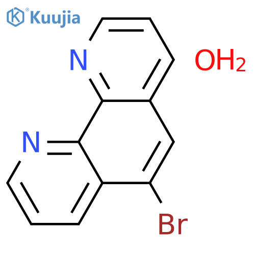5-Bromo-1,10-phenanthroline hydrate structure
