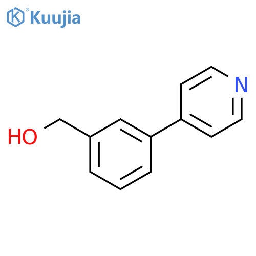 4-3-(Hydroxymethyl)phenylpyridine structure