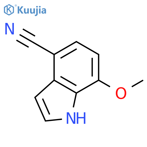7-methoxy-1H-Indole-4-carbonitrile structure