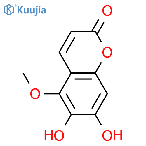 5,6,7-Trihydroxy-2H-1-benzopyran-2-one; 5-Me ether structure