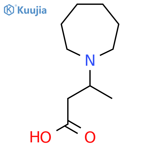 3-(1-Azepanyl)butanoic Acid structure