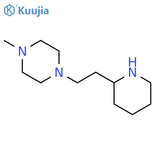 1-Methyl-4-(2-(piperidin-2-yl)ethyl)piperazine structure