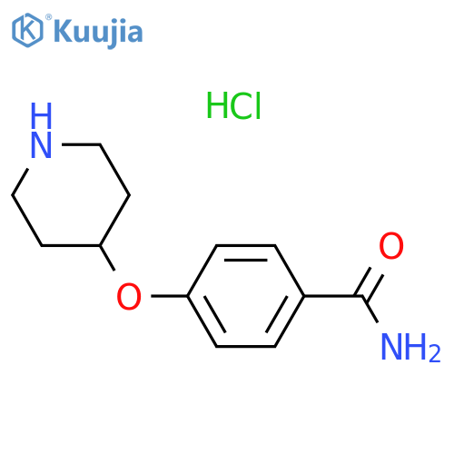 4-(Piperidin-4-yloxy)benzamide hydrochloride structure