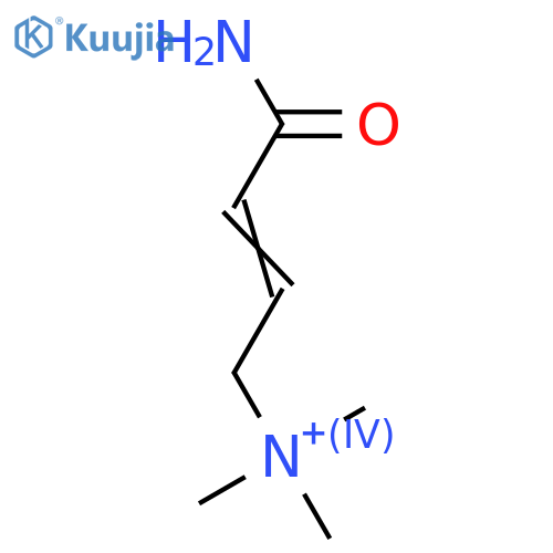 (3-Carbamoylallyl)trimethylammonium structure