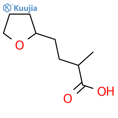 2-methyl-4-(oxolan-2-yl)butanoic acid structure