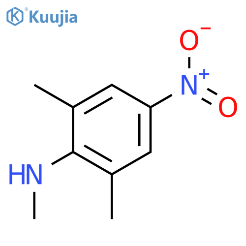 BENZENAMINE, N,2,6-TRIMETHYL-4-NITRO- structure