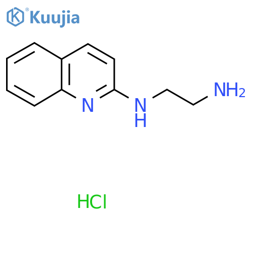 N1-(quinolin-2-yl)ethane-1,2-diamine hydrochloride structure