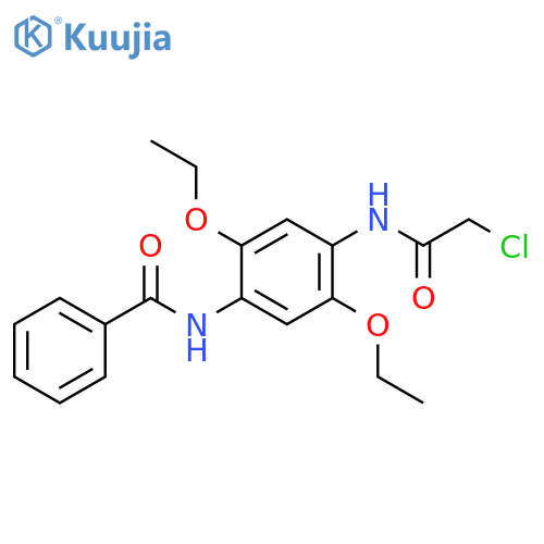 N-4-(2-chloroacetamido)-2,5-diethoxyphenylbenzamide structure
