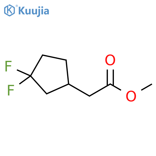 methyl 2-(3,3-difluorocyclopentyl)acetate structure