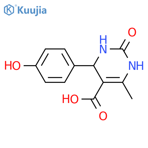 5-Pyrimidinecarboxylicacid, 1,2,3,4-tetrahydro-4-(4-hydroxyphenyl)-6-methyl-2-oxo- structure