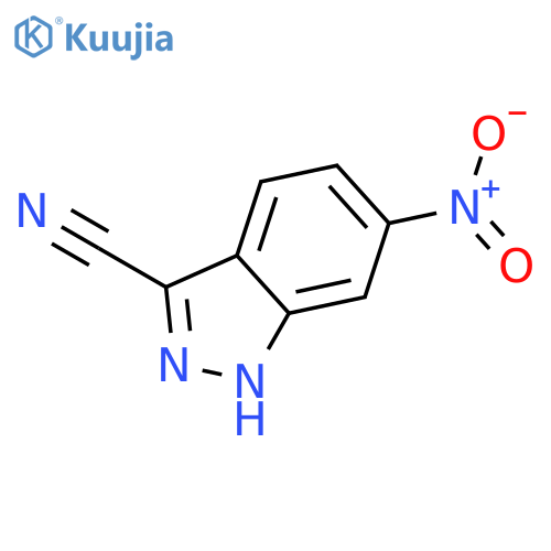 1H-Indazole-3-carbonitrile, 6-nitro- structure