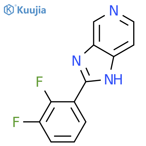 2-(2,3-Difluoro-phenyl)-1h-imidazo4,5-Cpyridine structure