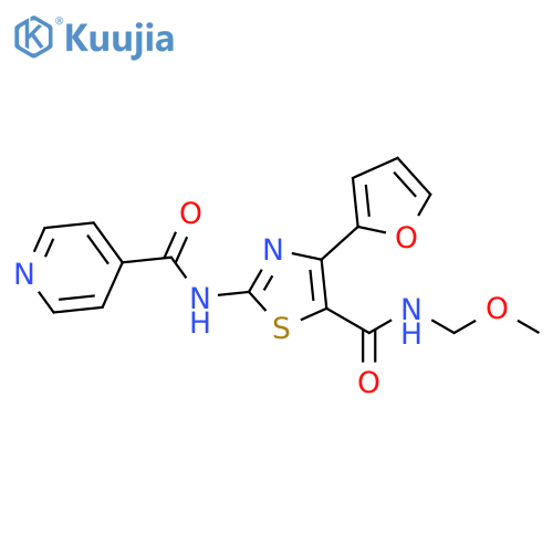 4-Pyridinecarboxamide,N-[4-(2-furanyl)-5-[(methoxymethylamino)carbonyl]-2-thiazolyl]- structure