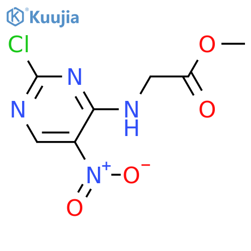 Methyl 2-((2-chloro-5-nitropyrimidin-4-yl)amino)acetate structure