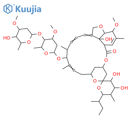 Avermectin B1a; 22,23-Dihydro, 22ξ,23S-dihydroxy, 5-Me ether structure