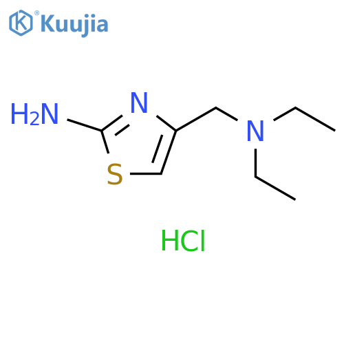 4-(diethylamino)methyl-1,3-thiazol-2-amine hydrochloride structure