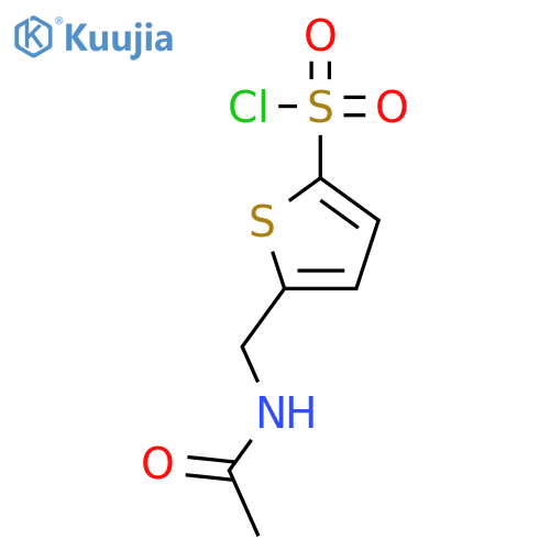 5-(acetamidomethyl)thiophene-2-sulfonyl chloride structure