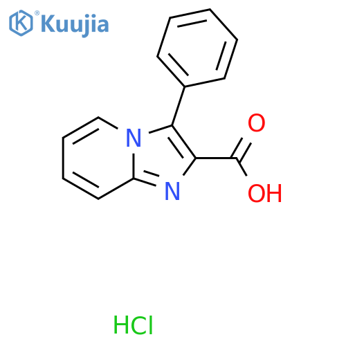 3-phenylimidazo1,2-apyridine-2-carboxylic acid hydrochloride structure