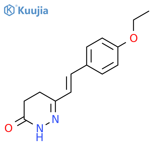 6-[(E)-2-(4-ethoxyphenyl)ethenyl]-4,5-dihydro-3(2H)-pyridazinone structure