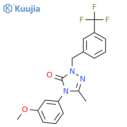 4-(3-Methoxyphenyl)-5-methyl-2-[3-(trifluoromethyl)benzyl]-2,4-dihydro-3H-1,2,4-triazol-3-one structure