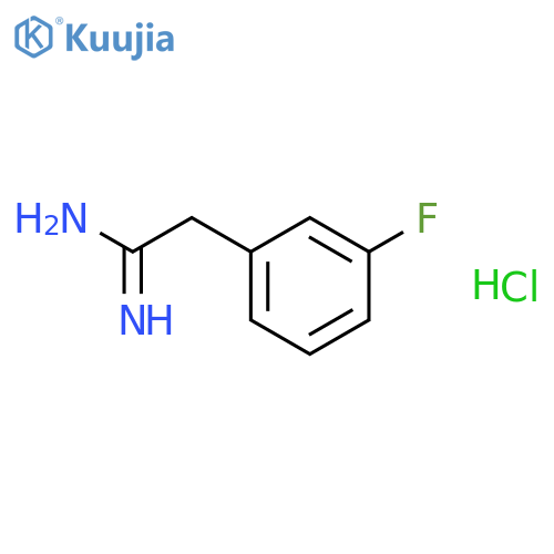 2-(3-fluorophenyl)acetamidine;hydrochloride structure