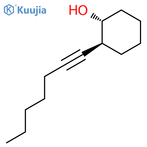 (1R,2S)-2-(Hept-1-yn-1-yl)cyclohexan-1-ol structure