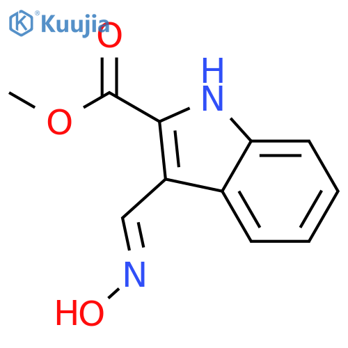 Methyl 3-(Hydroxyimino)methyl-1H-indole-2-carboxylate structure