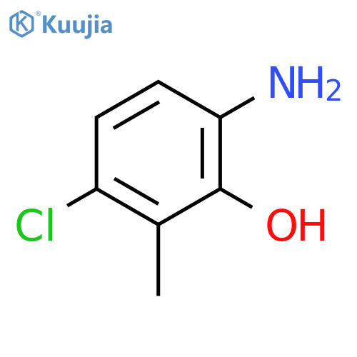 6-Amino-3-chloro-2-methylphenol structure