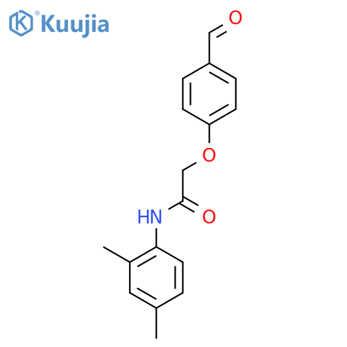 N-(2,4-dimethylphenyl)-2-(4-formylphenoxy)acetamide structure