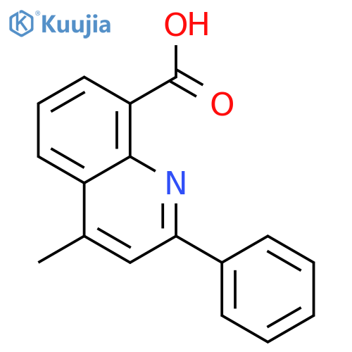 4-Methyl-2-phenylquinoline-8-carboxylic acid structure