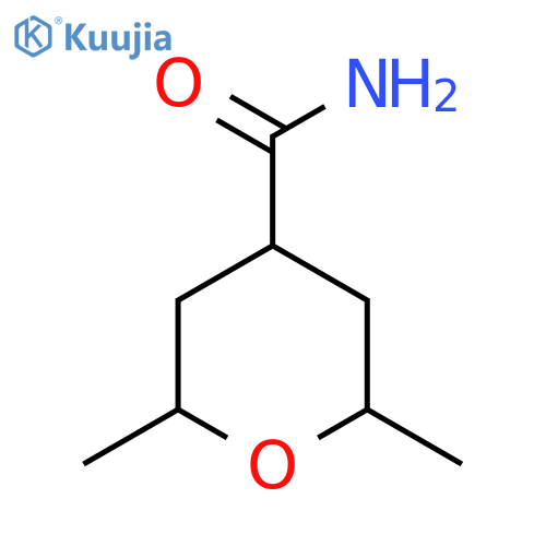 2,6-Dimethyloxane-4-carboxamide structure