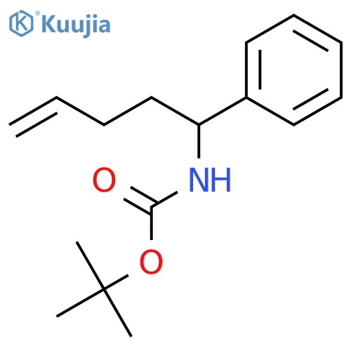 tert-butyl N-(1-phenylpent-4-en-1-yl)carbamate structure